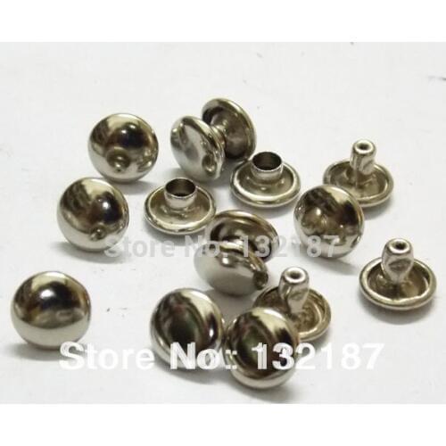 300sets/lot metal iron cap rivets with cap nail mushroom rivets nickle/black/bronze free shipping ZD014
