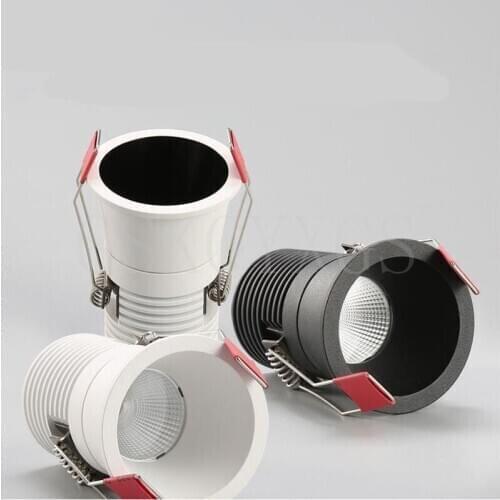 5W Dimmable Mini LED Downlight mini cob LED Spot light LED Ceiling Lamp white body /black body Free Shipping