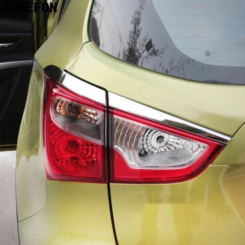 ABS For Suzuki Sx4 S-Cross Crossover 2014 2015 2016 Rear Tailight Lamp Strip Cover Trim Lamp Cover Protective Strips Accessories