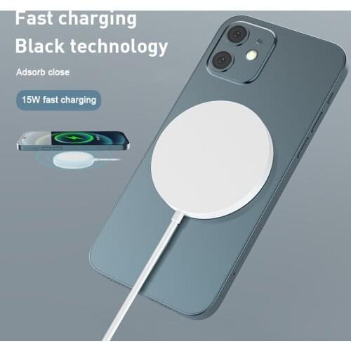 15W Magnetic Wireless Quick Charger For IPhone 12 XR Max Fast Wirless Charging For Samsung Xiaomi Huawei Phone Charger Wireless