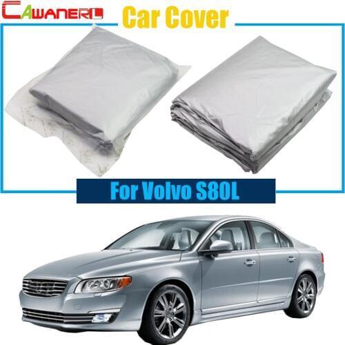 Cawanerl Full Car Cover Anti UV Sun Shade Snow Rain Resistant Protection Cover For Volvo S80L Free Shipping