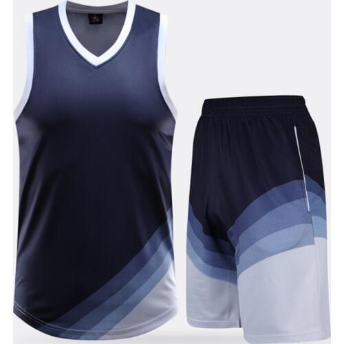 DIY blank Men basketball jersey set boy team sports kit basketball training suits basketball jerseys clothes uniforms customized