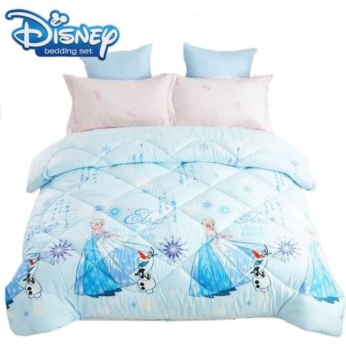 Cartoon Blue Frozen Elsa 150*200 Comforter/duvet quilt core quilt for Spring Autumn and winter quilt Pure color for kids boys