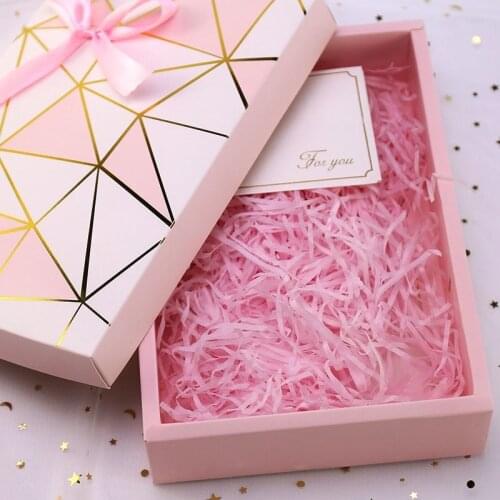 70g Colorful Shredded Paper Raffia Gift Box Filler Wedding Party Unicorn Party Decoration Crinkle Cut Paper Shred Packaging Gift