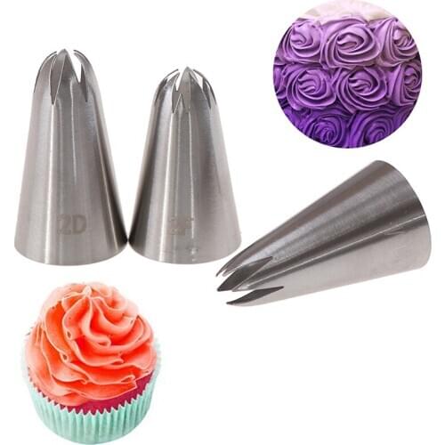 Piping Pastry Nozzle Tips Baking Tools Cream Cake Decorating Set Stainless Steel