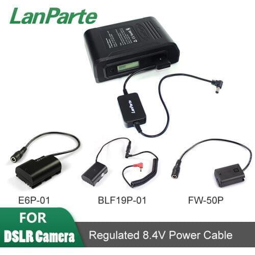 LanParte Regulated 8.4 V Voltage Power Cable from D-tap to DC for DSLR Camera