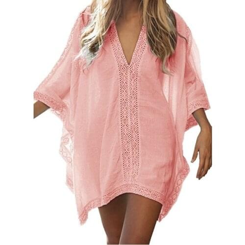 New Summer Women Cover Up Sexy Beach Cover Ups Swimsuit Bikini Chiffon Short Dress Gold Beach thing Suit tunic Swimwear