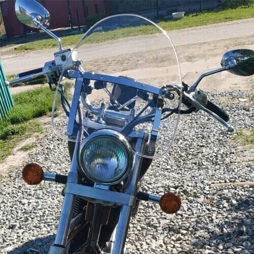 Windscreen For Yamaha V-Star V Star 1100 1300 XVS1100 XVS1300 Tourer Custom Classic 7/8" Or 1" Handlebar Grips Screen Windshield