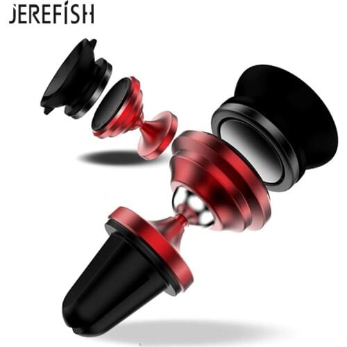 Magnet Car Air Vent Phone Holder with Finger Ring Holder Universal Magnetic Phone Car Mount 360 Rotation Cell Phone GPS Holder