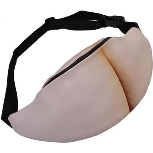 Dad Bag 3D Men Fake Beer Belly Sports Waist Packs Innovative Waist Pocket Fun Gag Gifts for Christmas 42*19cm-B5