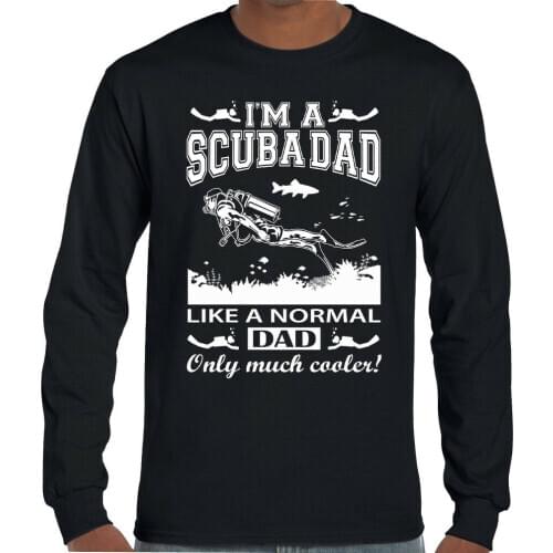 I'm a Scuba Dad Mens Funny T-Shirt Diving Diver Fathers Day harajuku Cotton shirts