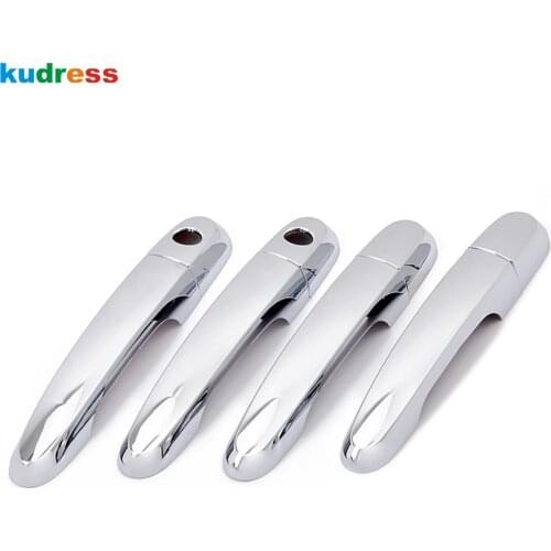 For KIA Sorento 2010 2011 2012 2013 2014 2015 ABS Chrome Side Door Handle Cover Trim Car Styling Accessories with two holes
