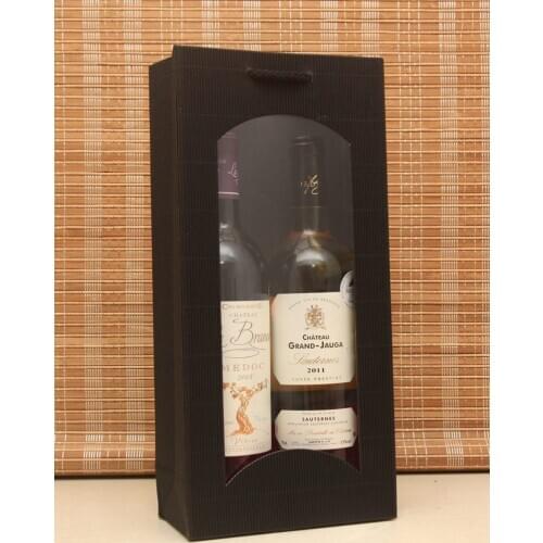 Wholesale 36*17*9CM Wine paper bag white wine/ red wine packaging boxes 50pcs/lot