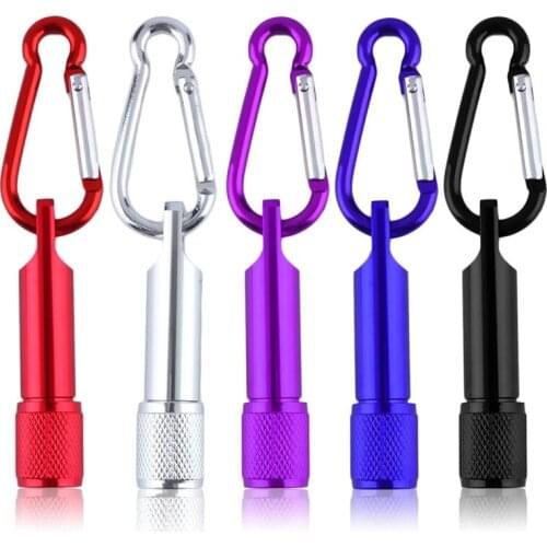 Mini Flashlight Portable LED Camping Light Aluminum Keychain Light Self Defense Torch Lamp Outdoor Lighting Tools