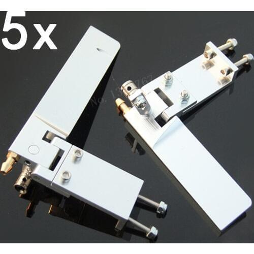 5 Pieces RC Boat Aluminium Alloy Brand New Hot Sale 75mm 95mm Metal Suction Water Rudder For Remote Control RC Boats CNC Parts