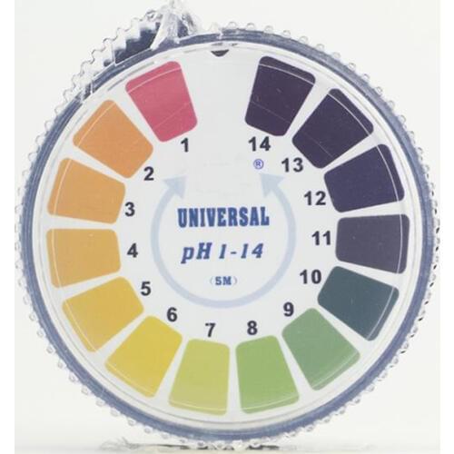 5m 0-14 PH Alkaline Acid Indicator Meter Test Paper Roll, For Water Urine Saliva Soil Amniotic Fluid Cosmetics Accurate Testing