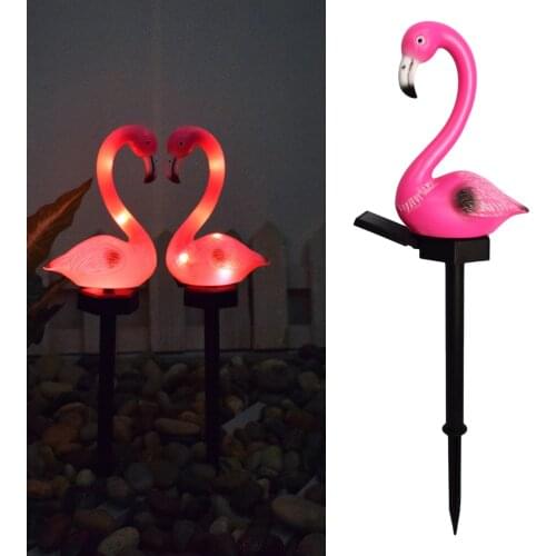 Flamingo Garden Light Decorative Backyard Patio Solar Powered Light Pathway Lights Landscape Decoration Dusk to Dawn