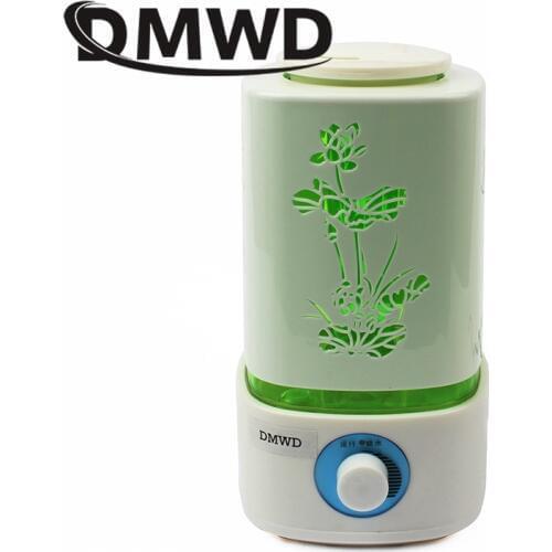 DMWD Ultrasonic Air Humidifier Aromatherapy Fogger Essential Oil Diffuser Cool Mist Maker Night Light Air Purifier 2L EU US plug