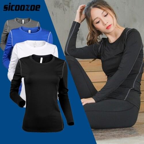 Women Compression Running T-shirt,Quick Dry Long Sleeve Yoga Workout Sportwears ,Athletic Gym Sports Fitness Top