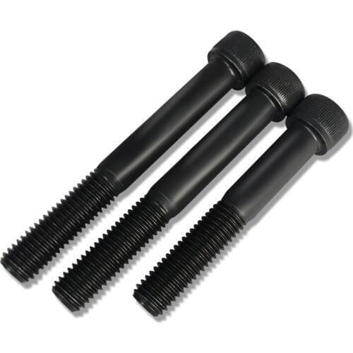 1pcs M12 alloy steel half-tooth hex screw high-strength black carbon steel bolts bolt home decoration screws 75mm-100mm length