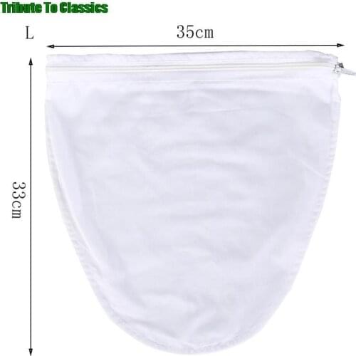 1pc Reusable Nylon Fine Mesh Food Strainer Filter Bag for Home Nut Milk Cold Brew Coffee Juice Kitchen Supplies