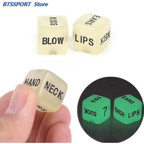 2pcs/set 1.6*1.6*1.6cm Sex Dice Punishment Sexy Romance Love Humour Gambling Adult Games Erotic Craps Pipe Toy For Couples