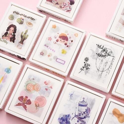 2020 Cartoon Plant decorative Tape Animal Washi Tape Sticker For Scrapbook Diary DIY Stickers Decor Color Adhesive Tape Stickers