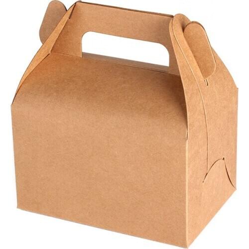 50pcs Portable Large Capacity Baking Cake Packaging Gift Box Marble Pattern Candy Biscuits Kraft Paper Box Party Food Boxes