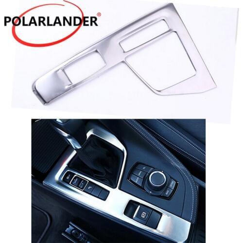 Car Accessories Interior Decorative ABS Gear Shift Panel Box Cover Trim Frame for BMW X1 F48 2016 2017 Left Hand Drive LHD