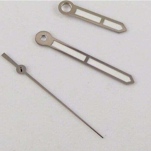 White Watch Hands Parts Fit For NH35A NH36A 7s26 4r15 7002 Automatic Movement SIlver Wristwatch Needles Green Luminous