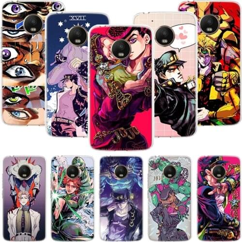 JoJo Bizarre Adventure Anime Phone Case For Motorola Moto G9 G8 G7 G6 G5 E6 E5 E4 Plus Play Power One Action Macro Coque Cover C