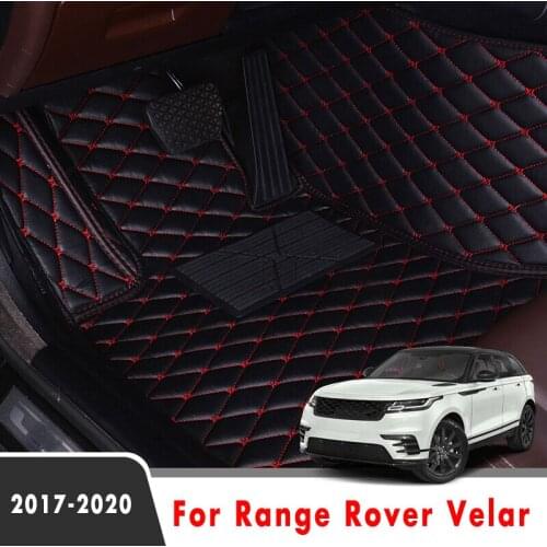 For Range Rover Velar 2020 2019 2018 217 Car Floor Mats Accessories Styling Custom Leather Carpets Interior Parts For Land Rover