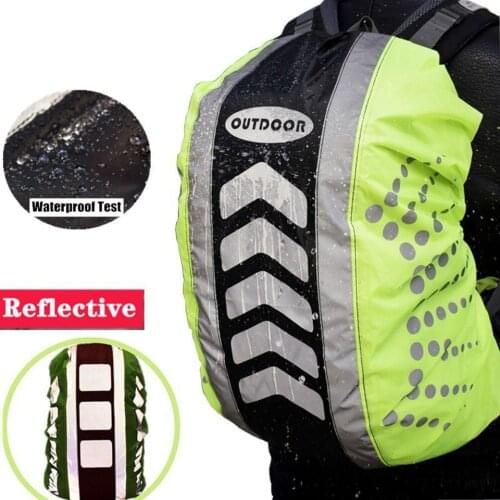 Rain Cover Backpack Reflective Waterproof Dustproof Sport Bag Cover Outdoor Travel Hiking Climbing Rucksack Rainproof Cover