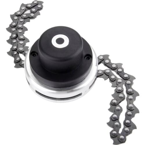 Grass Trimmer Head with Steel Chain Saw Links For Lawn Mower Garden Reapir Tools