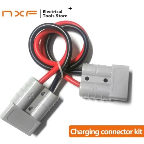 TELEHAN Anderson to Anderson 600V 50A DC Connector set, Anderson plug kits, battery terminal kit, solar connector set