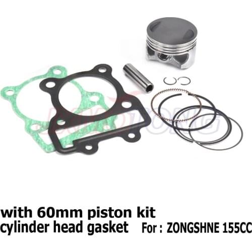 60mm Piston Rings kit with head gasket For YinXiang YX 150cc 160cc Horizontal Engine Dirt Pit Bike Monkey ATV Quad Parts