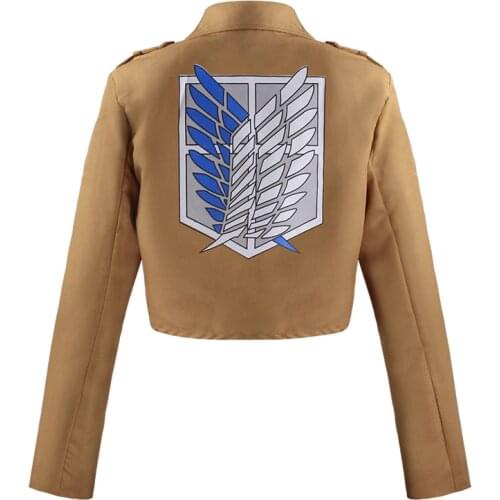 Attack on Titan Jacket Shingeki no Kyojin Jacket Cosplay Costume Eren Levi Mikasa Cos Jacket Coat Cloak S-XXL