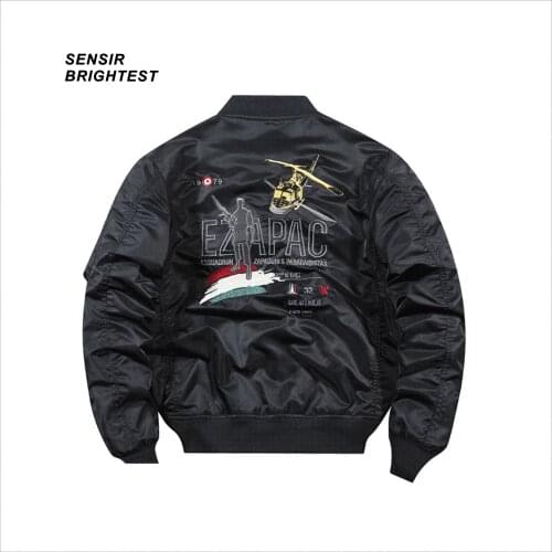 Ma-1 Pilot Jacket Outdoor Sports Mens Aircraft Embroidered Baseball Suit Large Jacket Tooling Jacket