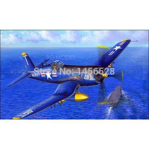 Trumpeter model plastic scale model 1/48 aircraft 80389 U.S. F4U-5 COSAIR Assembly Model kits Modle building scale kit