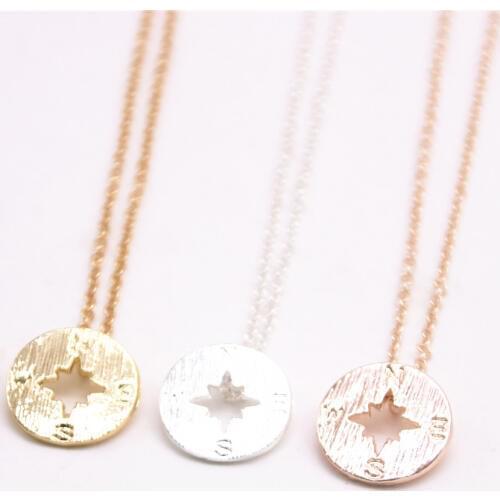 Fashion necklaces simple compass necklaces for women