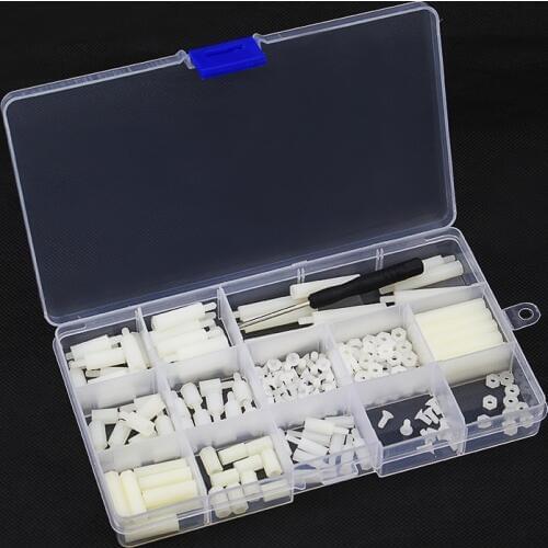 Plastic Screws Kits 210 pcs/lot Raspberry Pi Screws and Nuts + Screwdriver + Storage Box Case for Raspberry Pi 3 for DIY Board