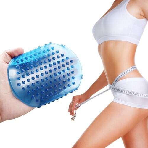 New 1Pcs Random color Soft Silicone Massage Scrub Gloves For Peeling Body Bath Brush Exfoliating Gloves Footbrush Body Brush