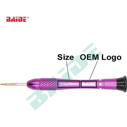 Wholesale OEM Screwdriver Triwing 0.6Y 0.8 Star P5 1.5 Phillips T2 T3 T4 T5 T6 Slotted Key For iPhone iPad Samsung 200pcs/lot