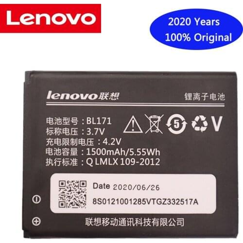 Original Battery 1500mAh BL171 Mobile Phone Battery for Lenovo A319 A356 A368 A370e A376 A60 A65 A500 A390 A390T BL 171 Phone