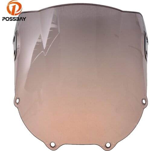 POSSBAY Motorcycle Windshield Double Bubble Wind Deflectors For Honda CBR900RR 893 CBR 900 RR 1994 - 1997 Scooter Windscreen