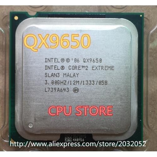 Intel Core 2 Extreme QX9650 CPU/LGA775/SLAN3/45nm/130W/12M/FSB1333 (working 100% Free Shipping)