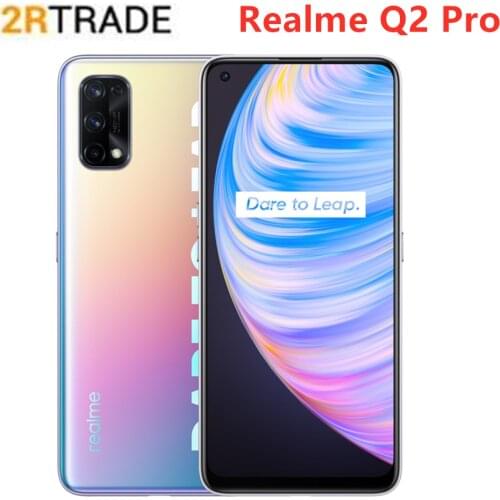 Realme Q2 Pro 5G Smart Phone 6.4'' AMOLED Fullscreen Dimensity 800U Octa Core 4300mAh Battery 65W Fast Charger 48MP Camera