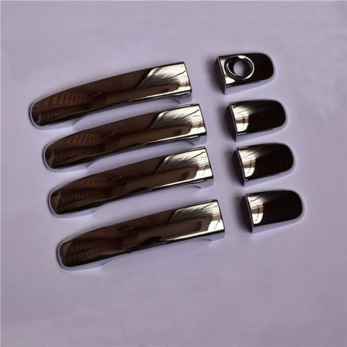 CAR STYLING door handle cover FIT For Ford Everest Ranger T7 2017 ABS CHROME car accessories Door Handle Bowl Frame Cover