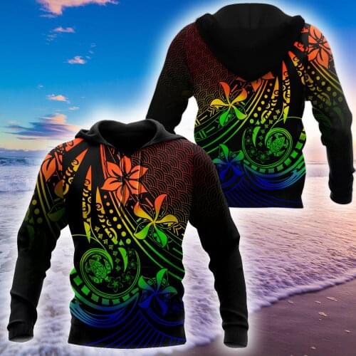 Amazing Polynesian Tattoo And Frangipani Flower 3D Unisex Hoodie Men Sweatshirt Streetwear Zip Pullover Casual Jacket Tracksuit