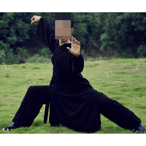 Unisex 22colors high-grade linen Taoist clothing sets martial arts wudang tai chi suits kung fu uniforms